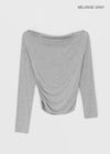 [MADE] Croju Off-shoulder Long Sleeve T-shirt