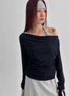 [MADE] Croju Off-shoulder Long Sleeve T-shirt