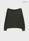 [MADE] Chippy Boatneck Print Long Sleeve T-shirt