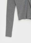[MADE] Shabni V-neck Shirring Long-sleeved T-shirt