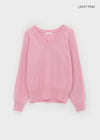 Le Cozy Loose Fit V-neck Knit (55% Wool)