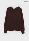 Le Cozy Loose Fit V-neck Knit (55% Wool)