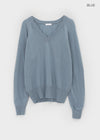 Le Cozy Loose Fit V-neck Knit (55% Wool)