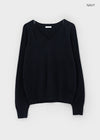 Le Cozy Loose Fit V-neck Knit (55% Wool)