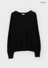 Le Cozy Loose Fit V-neck Knit (55% Wool)