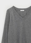 Le Cozy Loose Fit V-neck Knit (55% Wool)