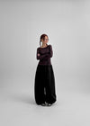 Hael cut balloon banding pants