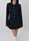 [MADE] Museel Slim Button Mini One Piece