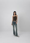 [MADE] Mela Low Waist Bootcut Denim Pants
