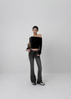 [MADE] Mela Low Waist Bootcut Denim Pants