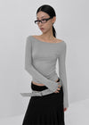 [MADE] Chiporing Fleece Lining boat neck long-sleeve T-shirt (Set Available)