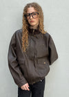 [MADE] Cruze High-Neck Leather Jumper