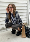 [MADE] Betty Stripe Frill Hooded Zip-Up (Set Available)