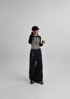 Corden Pin Tuck Banding Pants