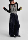Corden Pin Tuck Banding Pants