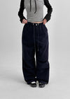 Corden Pin Tuck Banding Pants