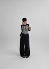 Banon Striped Off-shoulder Crop Long Sleeve T-shirt