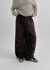 Corden Pin Tuck Banding Pants