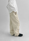 Corden Pin Tuck Banding Pants