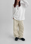 Corden Pin Tuck Banding Pants