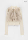 [MADE] Deki Fur Knit Zip-up