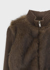 [MADE] Deki Fur Knit Zip-up
