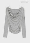 [MADE] Delief Cowl Neck Long Sleeve T-shirt