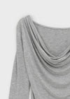 [MADE] Delief Cowl Neck Long Sleeve T-shirt