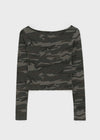 [MADE] Liju Camo Print Long Sleeve T-shirt