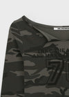 [MADE] Liju Camo Print Long Sleeve T-shirt