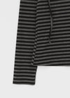 Rahin Stripe U Neck Long Sleeve T-shirt
