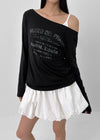 [MADE] Prado Off-Shoulder Long Sleeve T-Shirt