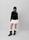 Ronken Roll-up Banding Balloon Mini Skirt Pants