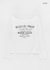 [MADE] Prado Off-Shoulder Long Sleeve T-Shirt