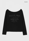 [MADE] Prado Off-Shoulder Long Sleeve T-Shirt