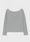 [MADE] Prado Off-Shoulder Long Sleeve T-Shirt