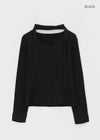 [MADE] Ruet Pleated Tie Blouse