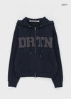 [MADE] Wiggy Applique Loose Fit Hooded Zip-up