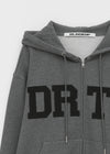 [MADE] Wiggy Applique Loose Fit Hooded Zip-up
