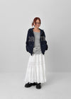 Jegle Basic Loose Fit Long Sleeve T-shirt