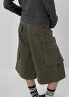 Donenka Pigment Cargo Bermuda Shorts
