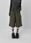 Donenka Pigment Cargo Bermuda Shorts