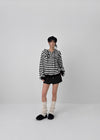 Tihen Striped Low-waist Skirt Pants