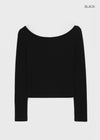 [MADE] Chiporing Fleece Lining boat neck long-sleeve T-shirt (Set Available)