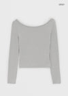 [MADE] Chiporing Fleece Lining boat neck long-sleeve T-shirt (Set Available)