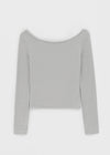 [MADE] Chiporing Fleece Lining boat neck long-sleeve T-shirt (Set Available)