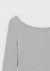 [MADE] Chiporing Fleece Lining boat neck long-sleeve T-shirt (Set Available)