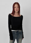 [MADE] Chiporing Fleece Lining boat neck long-sleeve T-shirt (Set Available)