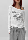 [MADE] Prado Off-Shoulder Long Sleeve T-Shirt