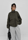 (UNISEX) Mellow Washed Two-Way High-Neck Jumper